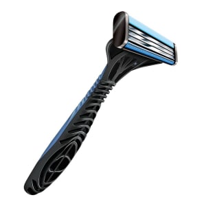 AccuTec Blades Personal Razor with Lubricating Strip AccuThriveÂ® Single Edge Triple Blade NonSterile Reusable