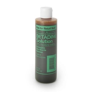Emerson Healthcare Skin Prep Solution BetadineÂ® 8 oz. Bottle 10% Strength Povidone-Iodine NonSterile