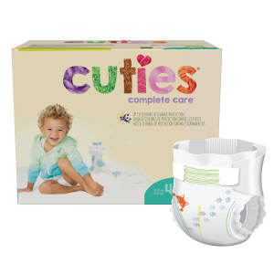 First Quality Products LLC CutiesÂ® Complete Care Diaper, Size 4