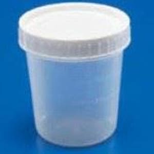 Cardinal Specimen Container Cardinal Healthâ„¢ 2-1/2 X 3 Inch 133 mL (4.5 oz.) Screw Cap Unprinted Sterile