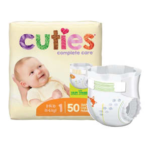 First Quality Products LLC CutiesÂ® Premium Diaper, Size 1