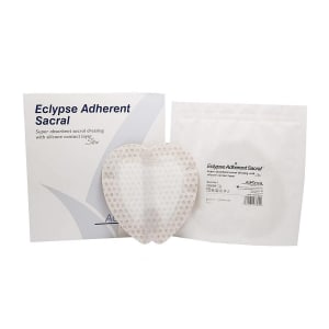 Mediusa Super Absorbent Dressing EclypseÂ® Adherent Sacral 8-1/2 X 9 Inch Sacral