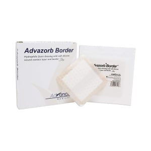 Mediusa Advazorb BorderÂ® Silicone Face and Border, 6 x 6 Inch