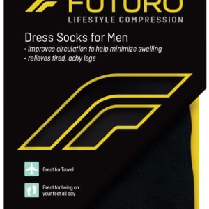 Body After Baby Compression Socks CAPA Knee High Medium Teal / Gray Stripe Closed Toe