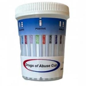 CLIAWAIVED INC Drugs of Abuse Test Kit AMP500, BAR, BUP10, BZO, COC150, FEN 5, mAMP/MET, MDMA500, MTD, OPI (MOR300), OXY, PCP, THC50, (CR pH, OX) 25 Tests CLIA Waive