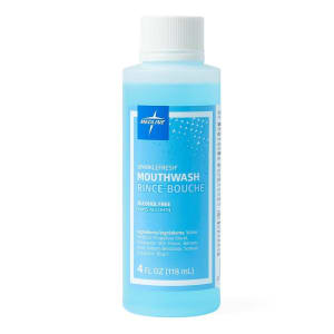 Medline Mouthwash Sparkle Fresh 4 oz. Mint Flavor