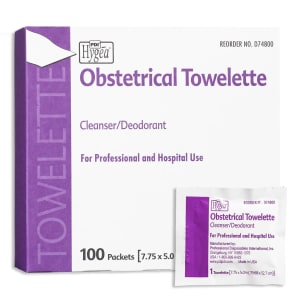 Professional Disposables HygeaÂ® Scented Obstetrical Towelette, Individual Pack