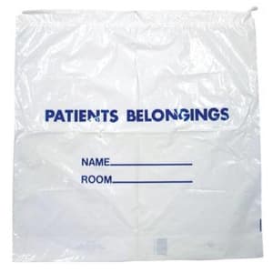 Donovan Industries DukalÂ® Patient Belongings Bag, Clear