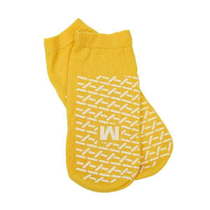 LSL Industries Risk Management Slipper Socks Unisex Adult Medium Double Tread Single Patient Use Yellow