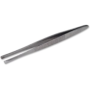 Acme United Tweezers 3 Inch Length Stainless Steel NonSterile NonLocking Thumb Handle Straight Slanted Tips