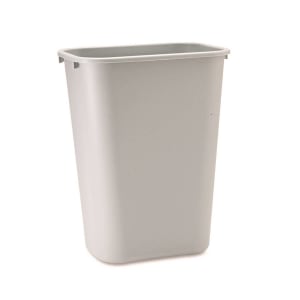 RJ Schinner Co Trash Can Deskside 41 Quart / 10.25 gal. Gray LLDPE Rectangular