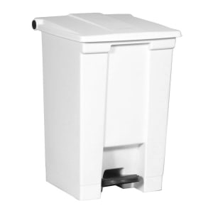 RJ Schinner Co Trash Can RubbermaidÂ® Legacy 48 Quart / 12 gal. White Plastic Square