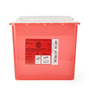 Keter Canada AP Line Biohazard Waste Container, 5.4 Quart, 12 x 4Â½ x 10-4/5 Inch