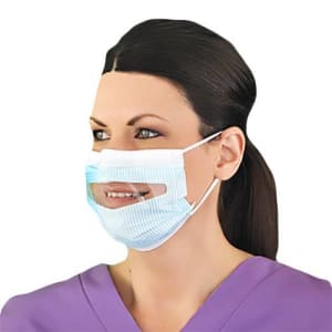 Prestige Ameritech Procedure Mask ProGearÂ® Clear-ViewÂ® Anti-fog Film ASTM Level 1 Earloops One Size Fits Most