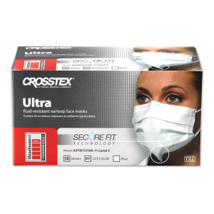 SPS Medical Supply CrosstexÂ® Ultra Mask with Secure FitÂ®, Blue