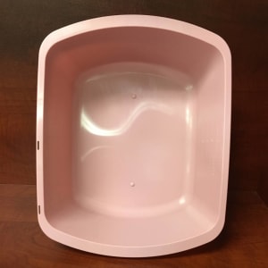 GMAX Industries Wash Basin, Rectangular, 6 Quart, Rose