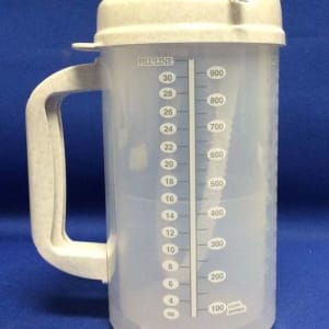 GMAX Industries Graduated Drinking Mug, Gray, 32 ounce
