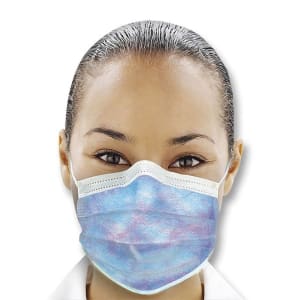 SPS Medical Supply IsofluidÂ® Plus Earloop Mask, Kaleidoscope