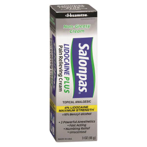 Emerson Healthcare Salonpas Lidocaine 4% Plus Pain Relieving Cream, 3-ounce Tube