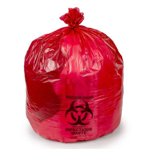 Colonial Bag Corp Colonial Bag Biohazard Waste Bag, 33 gallon Capacity, 33 x 40 Inch