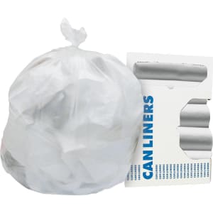 Essendant Co/United Stationers Heritageâ„¢ Standard High Density Trash Bag, Colorless, 30-gallon Capacity