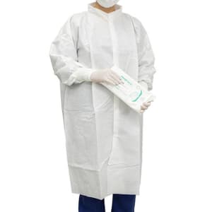 Dupont Specialty Products USA LLC Sterile Cleanroom Lab Coat DuPontâ„¢ TyvekÂ® IsoCleanÂ® White X-Large Knee Length TyvekÂ® Fabric Disposable