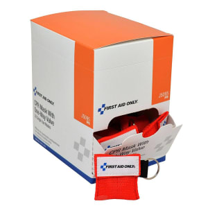 Acme United CPR Face Shield With Key Chain First Aid OnlyÂ® Mouth to Mask 5-3/4 X 4-1/2 X 6-1/2 Inch Single Use