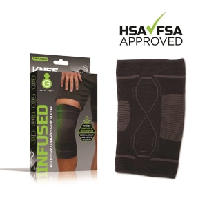 Green Drop Compression LLC Green Dropâ„¢ Infused Compression Sleeve Knee Support, Large/Extra Large