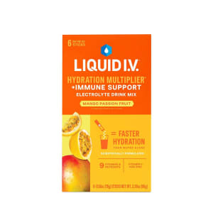 The LIV Group Inc Oral Electrolyte Solution Liquid I.V. Hydration MultiplierÂ® + Immune Support Mango Passoin Fruit Flavor 0.56 oz.
