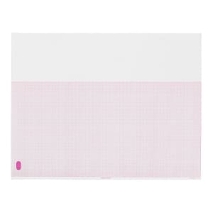 Precision Charts Philips ECG Recording Paper Thermal 8.5x11 Z-Fold Red Grid M3707A
