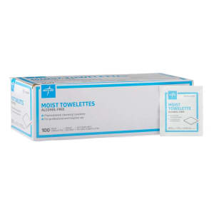 Medline Antiseptic Skin Towelette Med Nap Individual Packet Scented 100 Count
