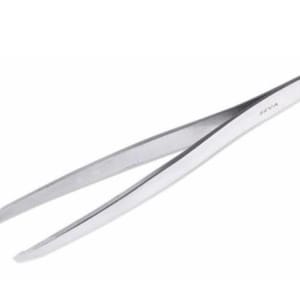 Medline Tweezers 4 Inch Length Floor / Office Grade Stainless Steel NonSterile NonLocking Thumb Handle Straight Blunt Tips