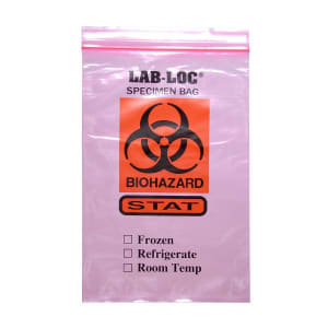 Reclosable Bag MinigripÂ® Red Lineâ„¢ 10 X 13 Inch Plastic Clear Zipper Closure