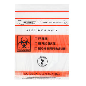 Minigrip SafeGuardÂ® with TearZoneÂ® Specimen Transport Bag with Document Pouch