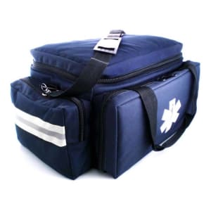 MedSource International Trauma Bag MedSource Navy Blue Water Resistant Fabric 10-1/2 X 12 X 20 Inch