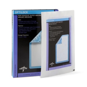 Medline Optilock Nonadherent Dressing, 6Â½ x 10 Inch