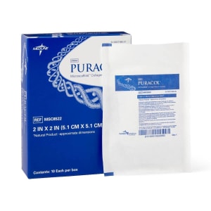 Medline Puracolâ„¢ Collagen Wound Dressing, 2 x 2 inch