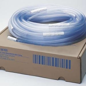 Cardinal Suction Tubing Medi-VacÂ® Clear 9/32 Inch I.D. 12 Foot Length Non-Conductive Plastic Sterile