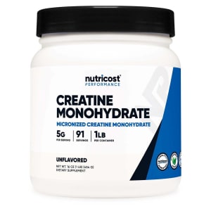 Nutricost Oral Supplement Nutricost Creatine Monohydrate Unflavored Powder 1 lbs. Canister
