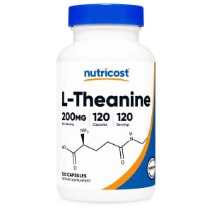 nutricostÂ® L-Theanine 200mg, 120 Capsules, nonGMO, Gluten Free