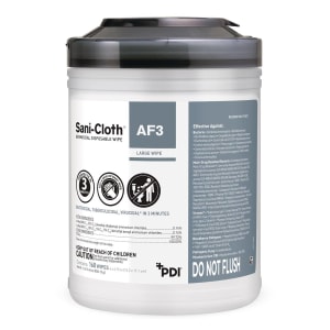 Professional Disposables Sani-ClothÂ® AF3 Germicidal Large Disinfectant Wipes, Canister, 160 ct.