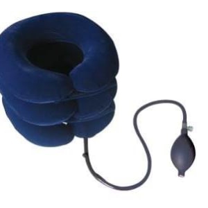Compass Health Brands Pneu Neckâ„¢ II Cervical Traction Device Velour One Size Fits Most