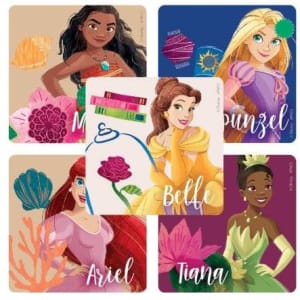 SmileMakers Sticker SmileMakersÂ® 100 per Pack Disney Princess 2-1/2 X 2-1/2 Inch