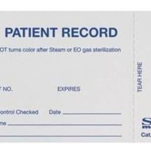 SPS Medical Supply SPS Medical Sterilization Record Card for Tracking Sterilized items to Patient