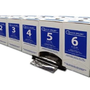 Carolina Narrow Fabric Padded Splint Roll Performance SplintingÂ® 3 Inch X 15 Foot Fiberglass White