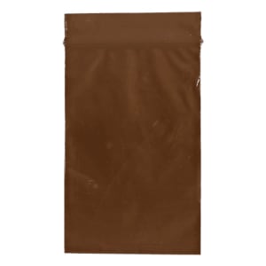 ASP Global LLC Reclosable UV Protection Bag 2-1/2 X 9 Inch Plastic Amber Zipper Closure