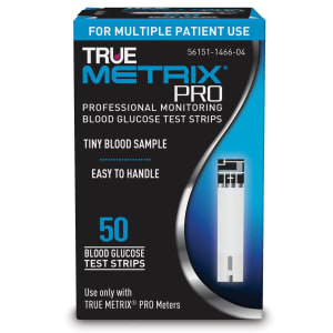 Trividia Health Inc Blood Glucose Test Strips TRUE METRIXÂ® PRO 50 Strips per Pack For TruemetrixÂ® Blood Glucose Meter