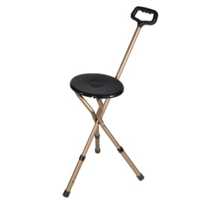 Drive DeVilbiss Healthcare driveâ„¢ Aluminum Seat Cane, 34 â€“ 38 Inch Height