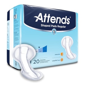 Attends Healthcare Products AttendsÂ® Shaped Bladder Control Pads, Regular