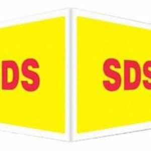 Health Care Logistics Wall Sign Hazardous HCL SDS Sign